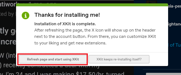 Thanks for installing Xkit