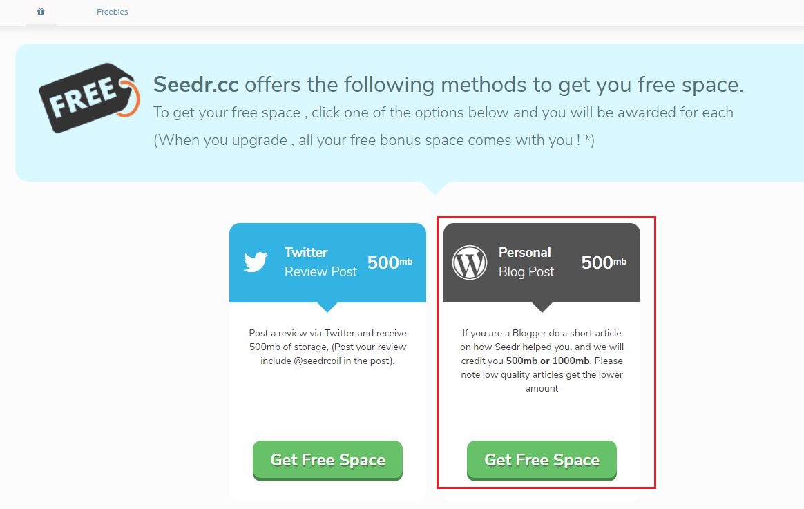 write a blog about seedr
