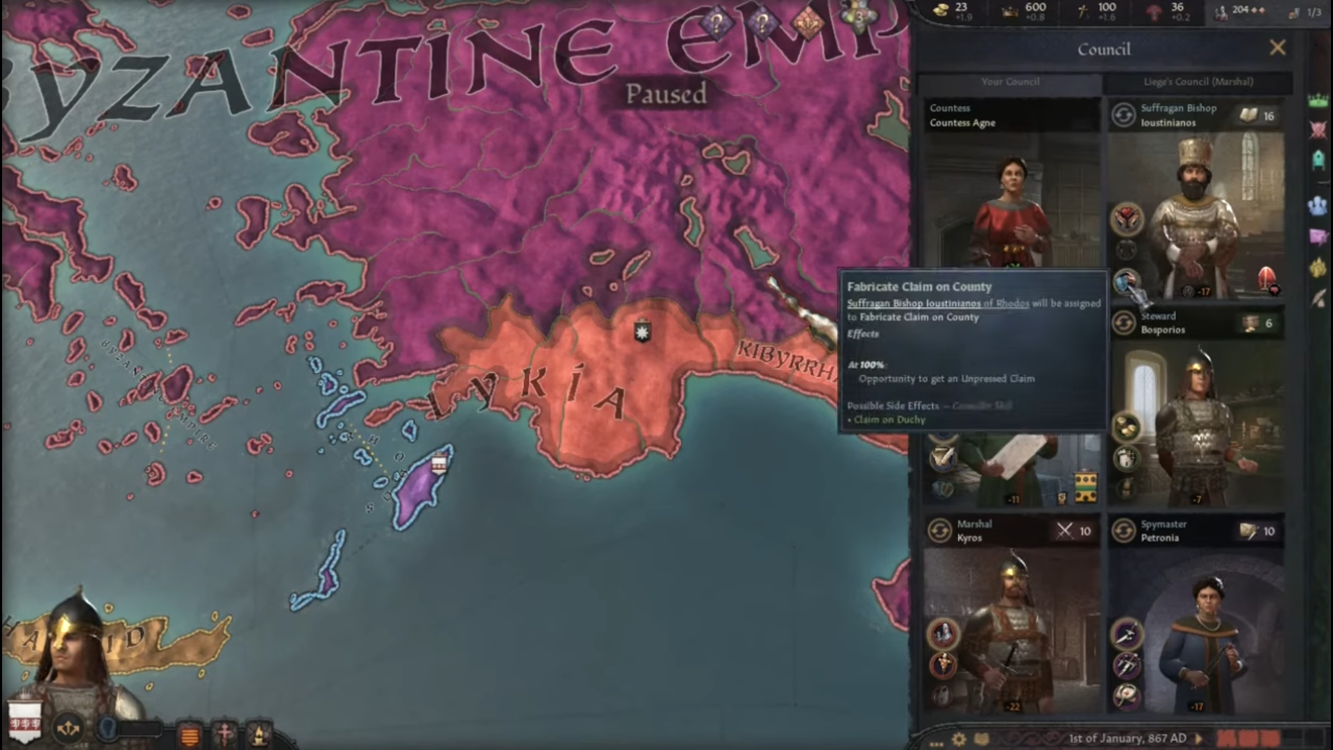 How to Fabricate a Claim in Crusader Kings 3